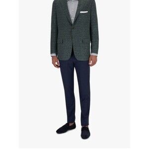 Marco Pescarolo Dox Wool Dress Pants Men's Size 44 Navy Blue Italian Trousers